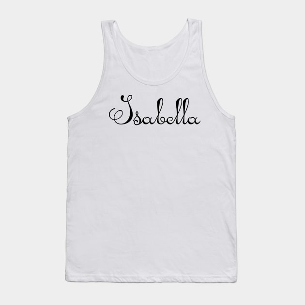 Pick your name. Isabella Tank Top by CatCoconut-Art